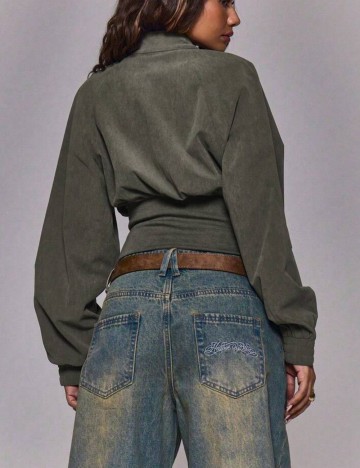 Jachetă Shein MUSERA, kaki