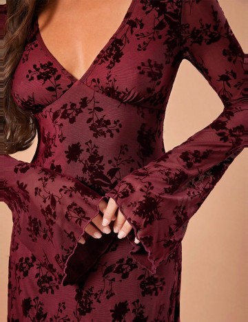 Rochie maxi Shein Forever 21, vișiniu