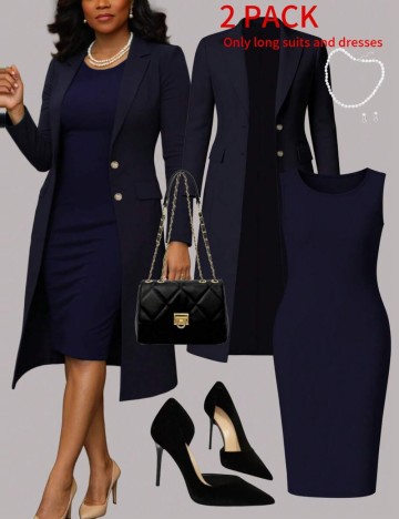 Compleu Shein, bleumarin