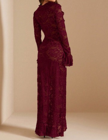 Rochie maxi Shein, vișiniu