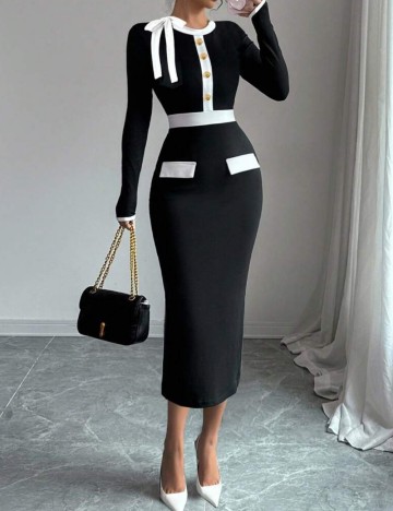 Rochie maxi Shein, negru