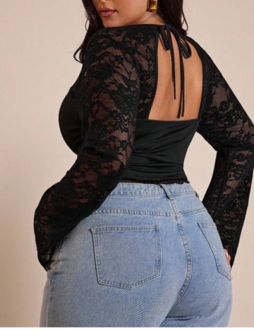 Bluză Shein Curve+, negru