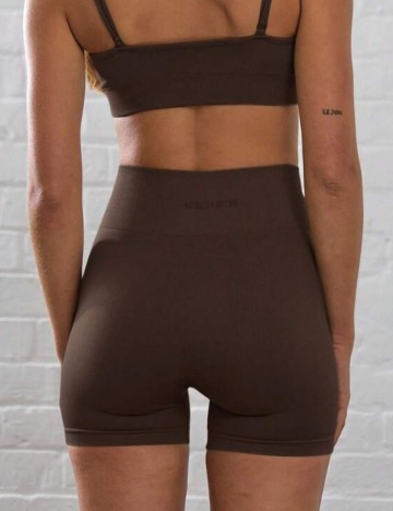 Colanți scurți Shein MUSERA, maro