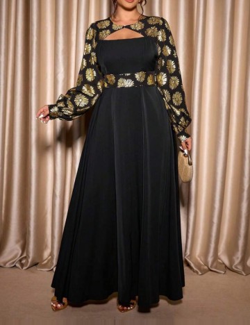 Rochie maxi Shein, mix culori