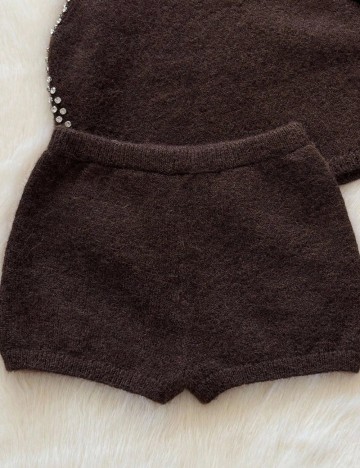 Pantaloni scurți Shein, maro