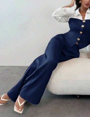 Pantaloni Shein, albastru