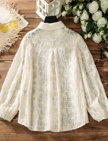 Cămașă Shein Curve+, bej