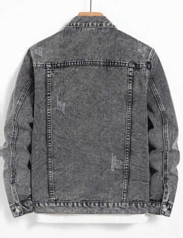 Jachetă De Blugi Shein, gri