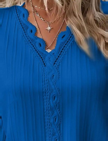 Cămașă Shein Curve+, albastru