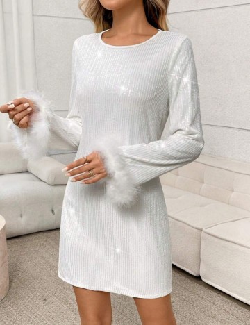 Rochie mini Shein, alb