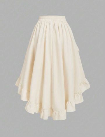 Fustă midi Shein, crem