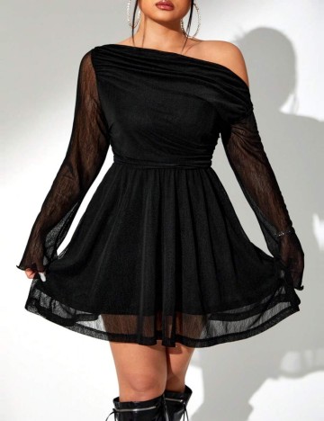 Rochie mini Shein Curve+, negru