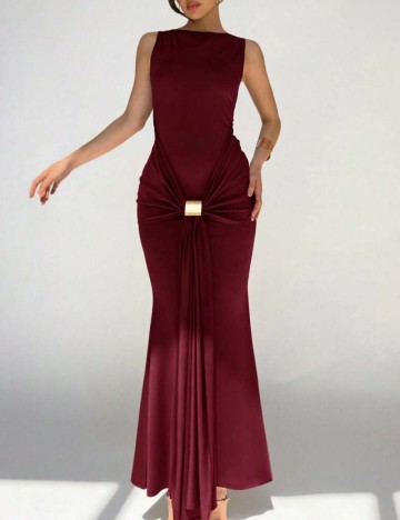 Rochie maxi Shein, vișiniu