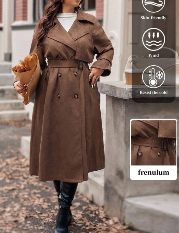 Trench Shein Curve+, maro