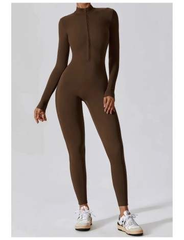 Salopetă lungă Shein, maro