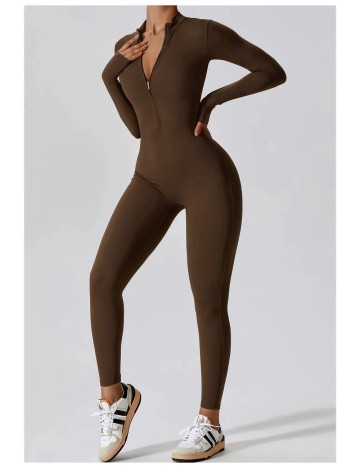 Salopetă lungă Shein, maro