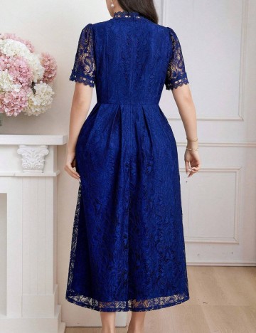 Rochie midi Shein Curve+, albastru