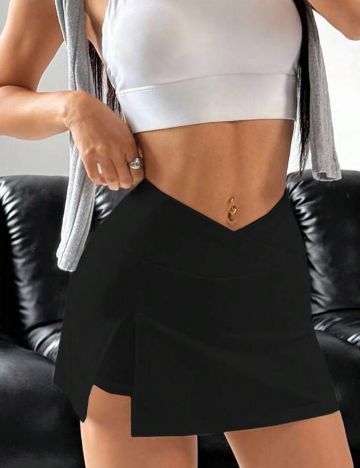 Fustă Pantalon Shein, negru