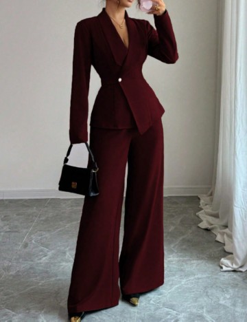 Compleu Shein, vișiniu