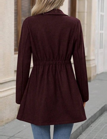 Palton Shein, vișiniu