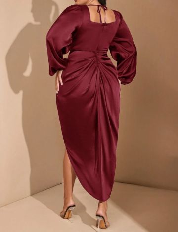 Rochie midi Shein Curve+, roșu