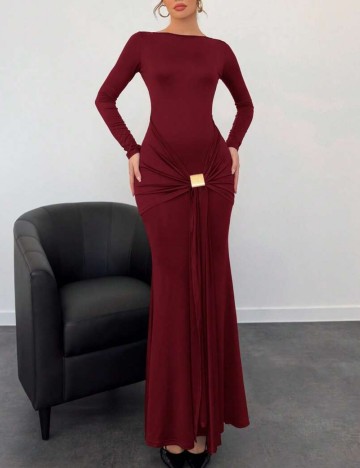 Rochie maxi Shein, vișiniu