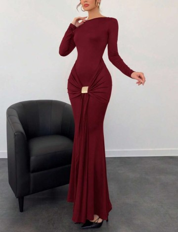 Rochie maxi Shein, vișiniu