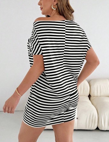 Rochie mini Shein Curve+, mix culori