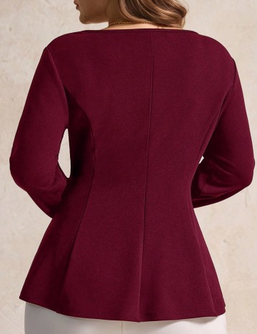 Bluză Shein Curve+, vișiniu