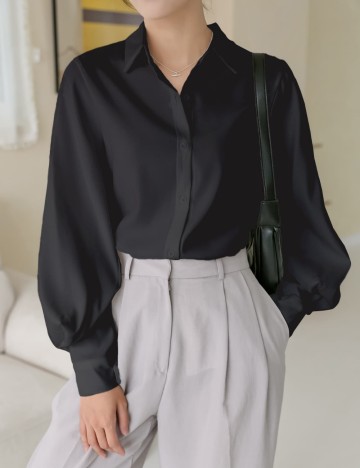 Cămașă Shein DAZY, negru