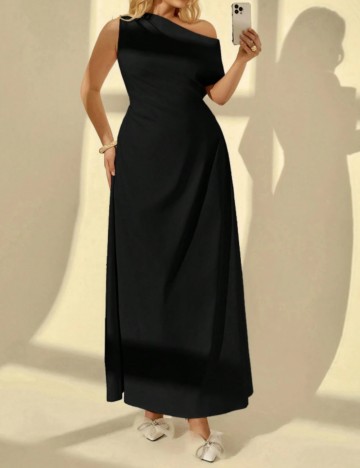 Rochie maxi Shein Curve+, negru