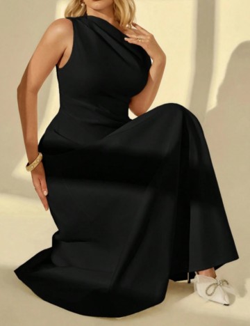 Rochie maxi Shein Curve+, negru