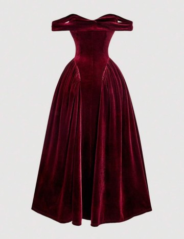 Rochie maxi Shein, vișiniu