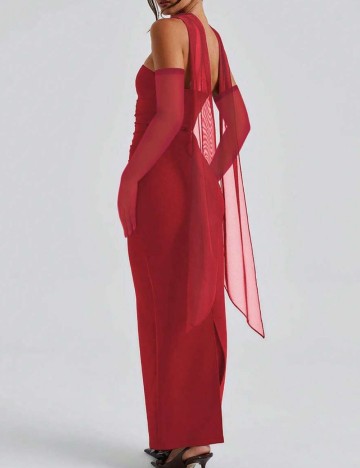 Set rochie și eșarfă Shein, roșu