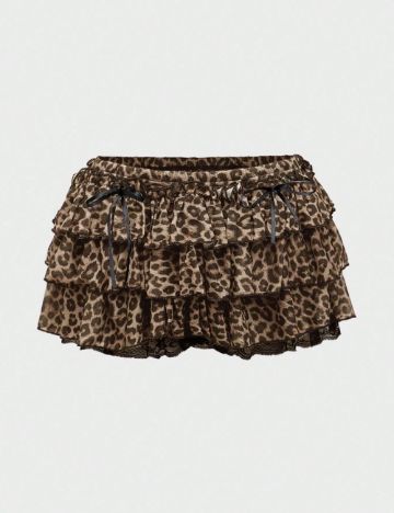 Fustă Pantalon Shein, maro