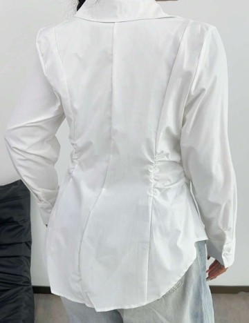 Cămașă Shein Curve+, alb