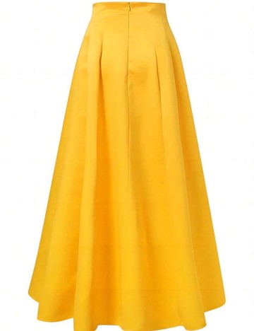 Fustă maxi Shein, mustar