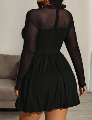 Rochie midi Shein Curve+, negru