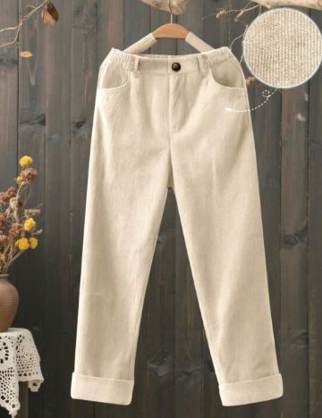 Pantaloni Shein, crem