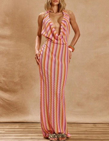 Rochie de plajă Shein, maro