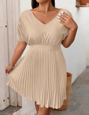 Rochie mini Shein Curve+, crem
