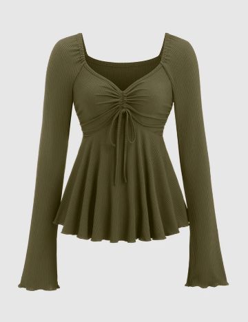 Bluze de trening Shein, kaki