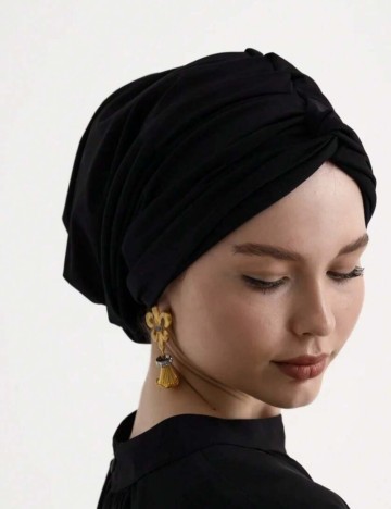 Bonetă de păr Shein, negru