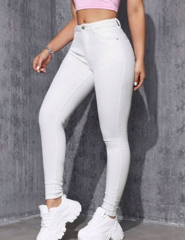 Jeans Shein, alb