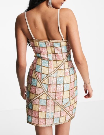 Rochie de ocazie ASOS, mix culori