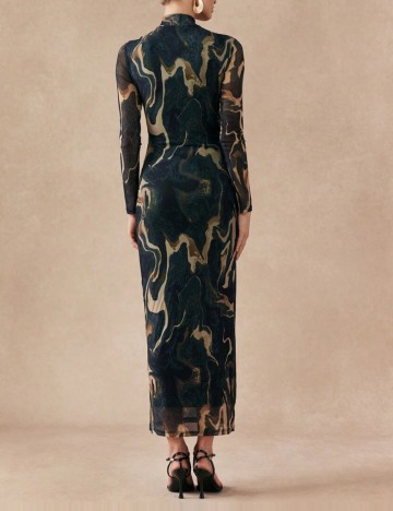 Rochie maxi Shein, mix culori