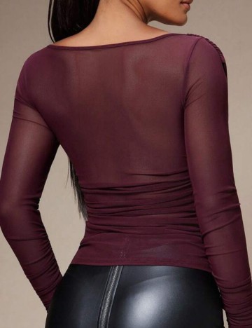 Bluză Shein, vișiniu