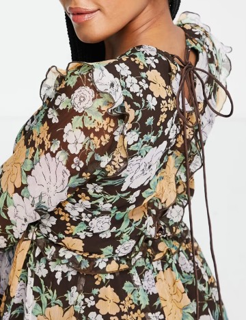 Rochie midi ASOS, mix culori