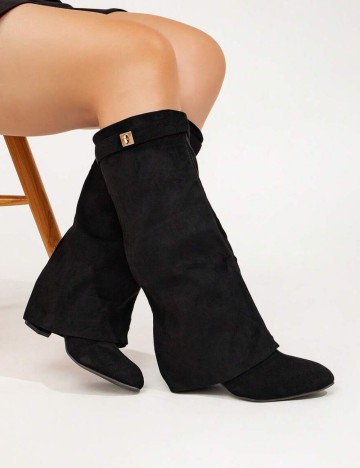 Cizme cu toc Shein, negru