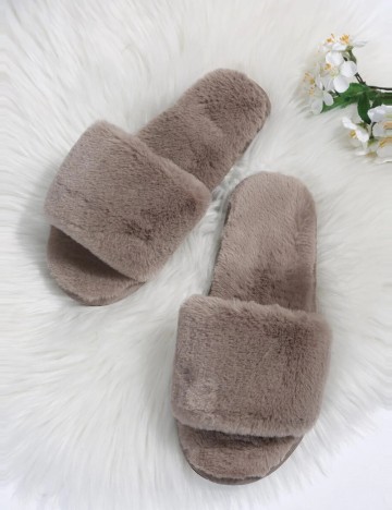 Papuci de casă Shein, bej